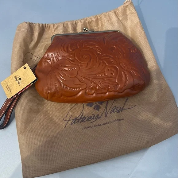 Patricia Nash Savena Tooled Wristlet Florence NWT
